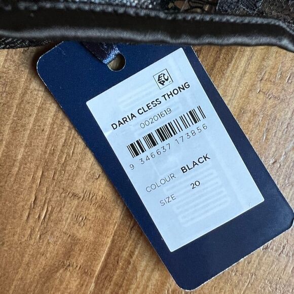 NWT Fox & Royal Daria crotchless thong size Large/20 - Picture 6 of 6